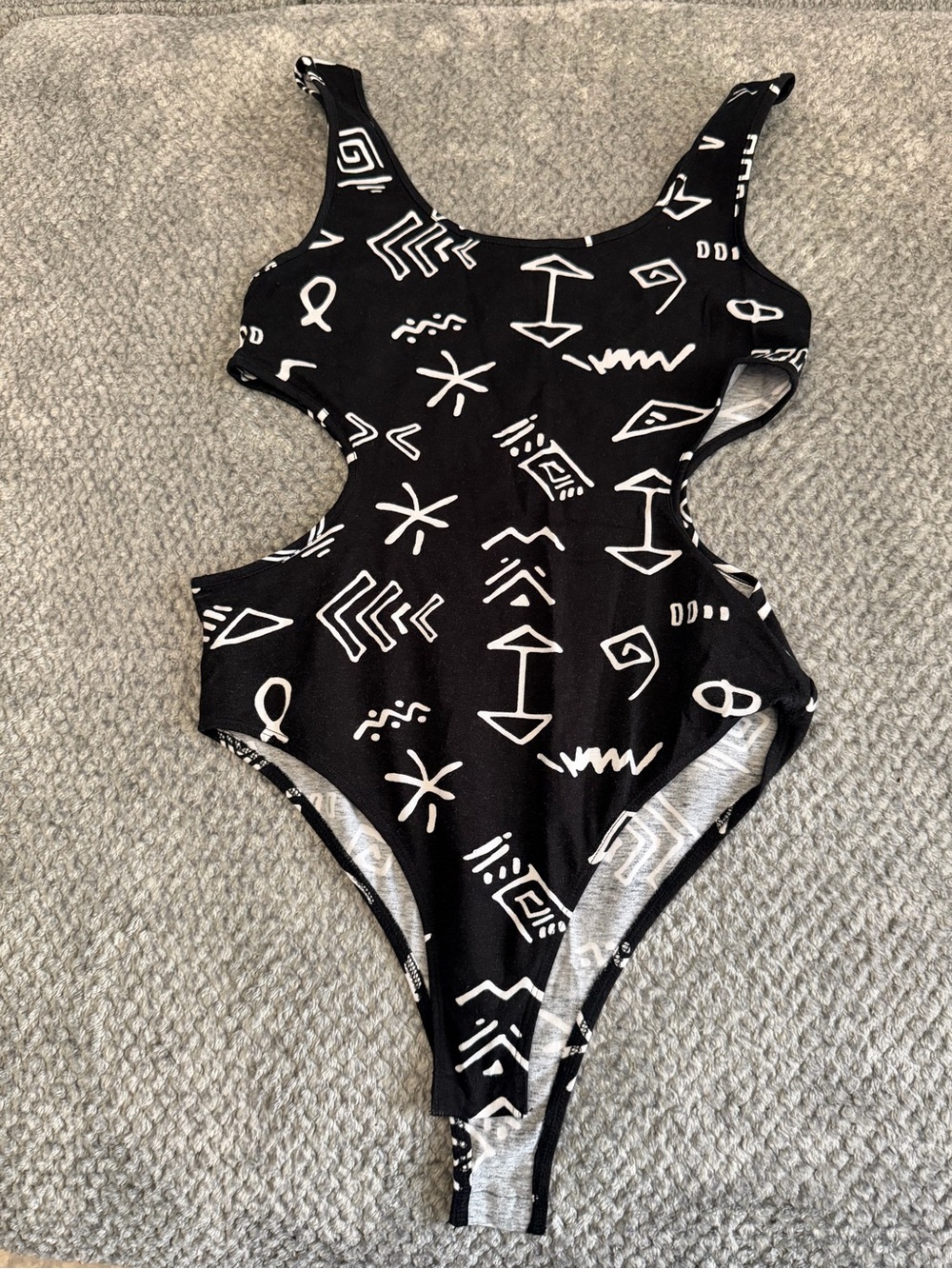 Forever 21 Black and White Patterned Kids One-Piece